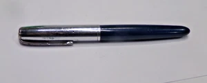 Vintage PARKER "21" VENUS Teal Blue Fountain Pen + Super Chrome Ink Cartridge - Picture 1 of 10