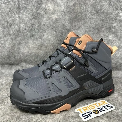 Salomon X Ultra 4 Mid GTX Hiking Boots Womens Size 7.5 Ebony Trail Shoes - Image 1 of 4