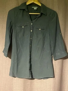 H&M Ladies Grey Blouse Size EU 32 MC147 - Picture 1 of 3
