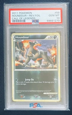 Pokémon Houndour Call of Legends Reverse Foil PSA 10 - Image 1 of 2