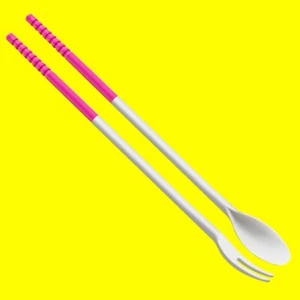 Boosting Japan Kitchen Premium Silicone Cooking Chopsticks Spoon BPA-Free Pastel - Picture 1 of 1