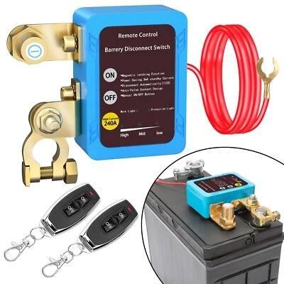 Remote Battery Disconnect Switch 12v 240A Upgrade Smart Voltage Kill Switch C... - Image 1 of 4