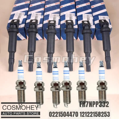 6X BOSCH Ignition Coils &Spark Plugs FR7NPP332 Fit for BMW E82 E90 E92 128i 328i - Image 1 of 4