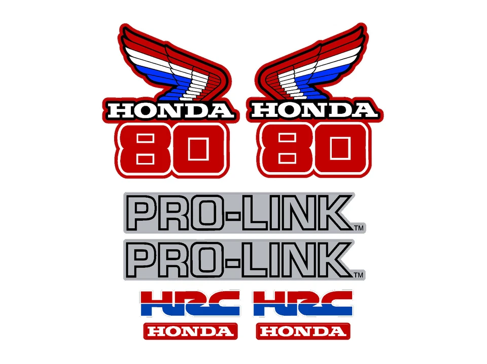 Juego de calcomanías para motocicleta Honda CR80 1986, cubiertas, guardabarros y basculante CR 80 Foto 1 de 1