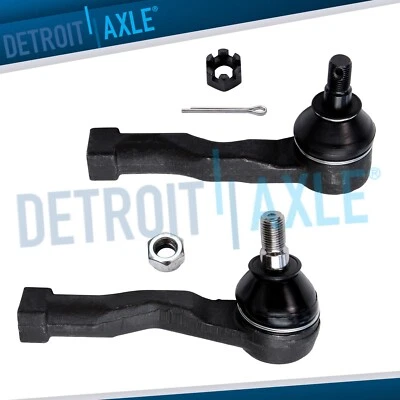 Pair New Front Outer Left and Right Tie Rod Ends for Kia Sedona 2002 - 2005 - Image 1 of 4