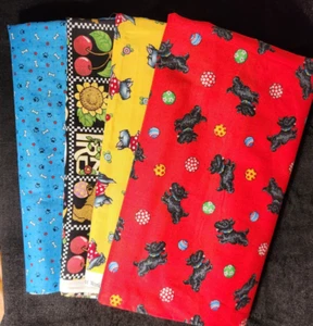 Mary Engelbreit - Lot Scotty Dog Stoffe - 4 Stoffe - ~ 1 Yard/Stoff - NEU - Bild 1 von 16