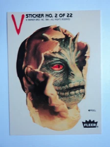 FLEER 1984 " V " (THE SERIES) - STICKER - PUZZLE VARIATION D - STICKER 2 OF 22 - Picture 1 of 4