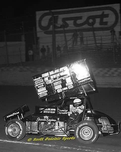 1988 SAMMY SWINDELL WORLD OF OUTLAWS SPRINT CAR 16 X 20 PHOTO ASCOT - Picture 1 of 1