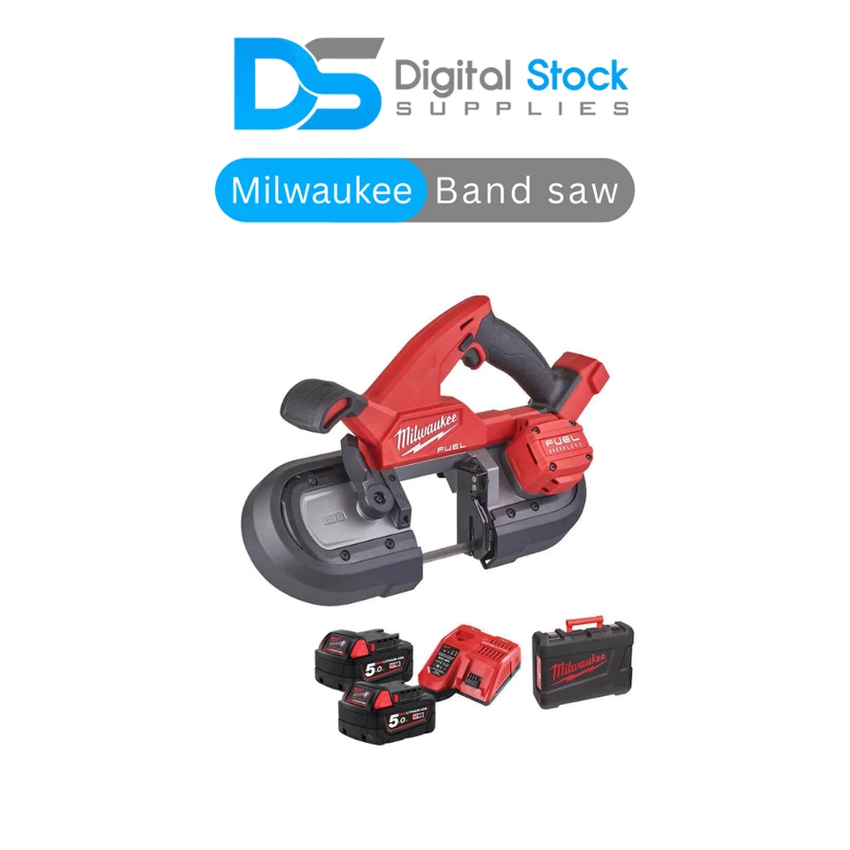 Milwaukee M18FBS85-502C 18V Compact Band Saw 2x5Ah Batteries, Charger and Case - Image 1 of 4