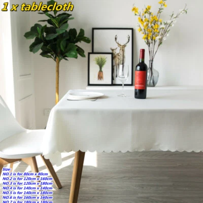 Schlicht Rechteckig Tischdecke Tischtuch Bankett Hochzeit Party Restaurant Dekor - Bild 1 von 4