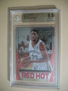 ANTHONY DAVIS 2013-14 Panini Select Red Hot BGS GEM MINT 9.5 Pelicans, Lakers