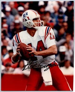 Steve Grogan Signed 8 x 10" Photo - Football - New England Patriots - Picture 1 of 2