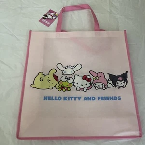 Sanrio Hello Kitty Large reusable Shopping tote bag pink Kawaii new - Picture 1 of 8