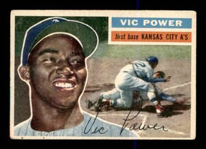 1956 Topps White Back #67 Vic Power   VGEX X2833182
