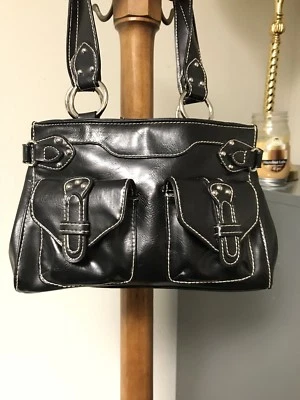 Сумочка ANA черная с карманами бывшая в употреблении - Изображение 1 из 4