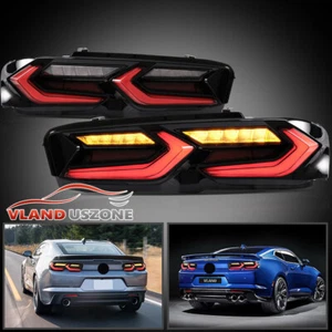 VLAND LED DRL Tail Lights For 2019-2023 Chevrolet Camaro Sequential Rear Lamps - Picture 1 of 14