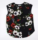 Soon Womens Multicoloured Floral Polyester Basic Blouse Size 14 V Neck