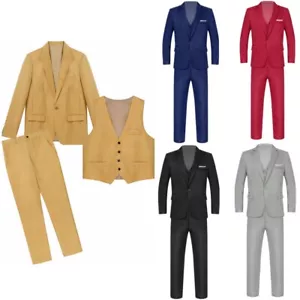 Para hombres 2 o 3 Piezas Boda Formal Fiesta Traje Muesca Solapa Chaqueta Chaleco Pantalones Conjuntos - Imagen 1 de 114