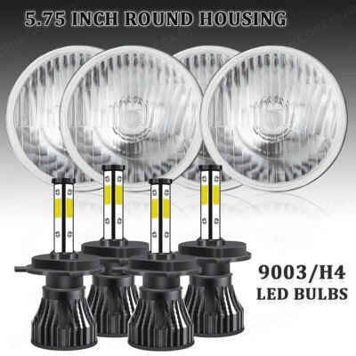 Faros LED 4 piezas 5,75 5-3/4" para Cadillac DeVille 1962-1972 Calais 1965-1972 Foto 1 de 4