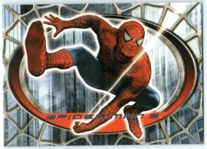 SPIDER-MAN 3 2007 MOVIE RED UNIFORM EMBOSSED INSERT TRADING CARD R1 1:40 PACKS
