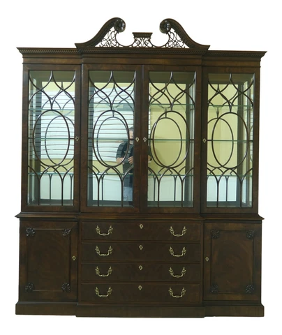 53353EC: EJ VICTOR Large 4 Door Mahogany Breakfront Cover