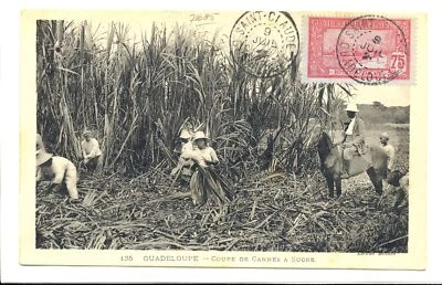 GUADELOUPE 1928 PPC -SUCRE -TO HOLLAND F/VF @35 - Image 1 of 2