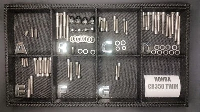 HONDA CB350 CL350 SL350 twin STAINLESS BOLT SCREW KIT ENGINE POLISHED SET - Image 1 of 4