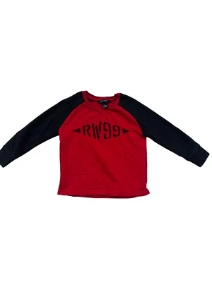 Camisa Raglán Manga Larga Rocawear Roja y Negra RW99 Talla 4T #8685 Foto 1 de 4