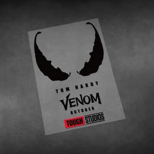 Motorcycle Car Motorbike stickers for Venom eye sketch Decals Vinyl Material - Picture 1 of 13