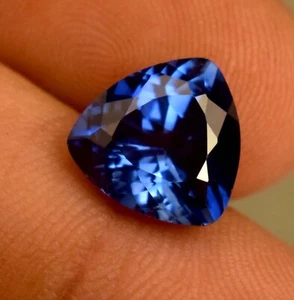 Lab Grown Blue Color Sapphire 4.55 Ct Certified Loose Gemstone For Ring Use - Picture 1 of 5