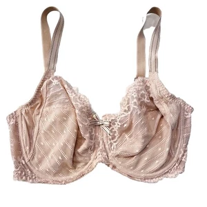 CHANTELLE Underwire Lace Bra Size 32DDDD Rive Gauche 3 Part Cup $88 - Picture 1 of 11