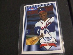 1991 Dubuque Hot Dogs Lonnie Smith -Atlanta Braves-