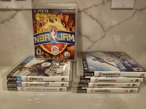 Lot 8 PS3 Games NBA JAM Madden 13 14 15 16 FIFA 10 13 14 All Complete  - Picture 1 of 1