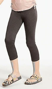 NEW Justice Girls Gray Athletic Crop Length Leggings 6 7 8 year Sporty Stretch - Picture 1 of 2