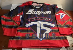 Snap-On Tools L Hockey Jersey 75 Year Anniversary VINTAGE USA - Picture 1 of 4