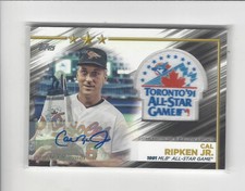 2022 Topps Commemorative All-Star Alumni Cal Ripken Jr. AUTOGRAPH Orioles /10 