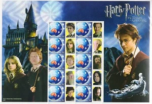 RARE Harry Potter Prisoner of Azkaban Australian Postage Stamp Sheet NEW - Picture 1 of 1