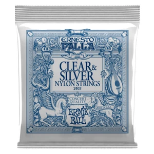 Ernie Ball 2403 Ernesto Palla Clear & Silver Nylon Classical Guitar Strings med - Picture 1 of 1