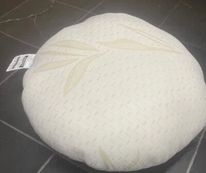 Runde Hohlfaser Bambus Kissen Nacken- und Rückenstütze {32""x32"" - Pack 1} - Bild 1 von 2