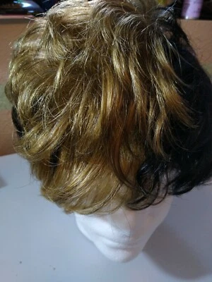 Ashro Synthetic Ledisi Wig Dirty Blonde and Black Short classic cap fits most - Image 1 of 4