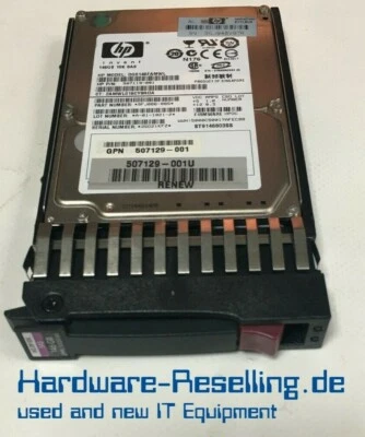 HP SAS 6Gb/S 2,5 " 146GB - 10K RPM - 16MB - DG0146FAMWL 507283-001 + hp-Frame - Immagine 1 di 2
