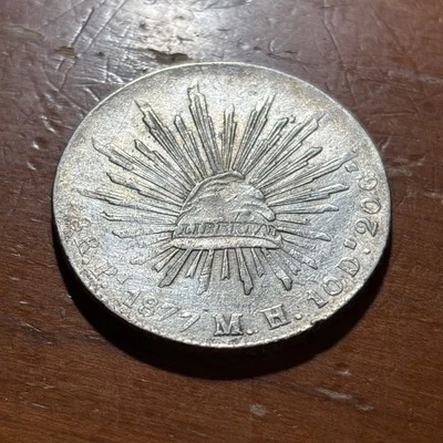 1877 PI MH Mexico Silver 8 Reales -Circulated - San Luis Potosi Mint - Image 1 of 3