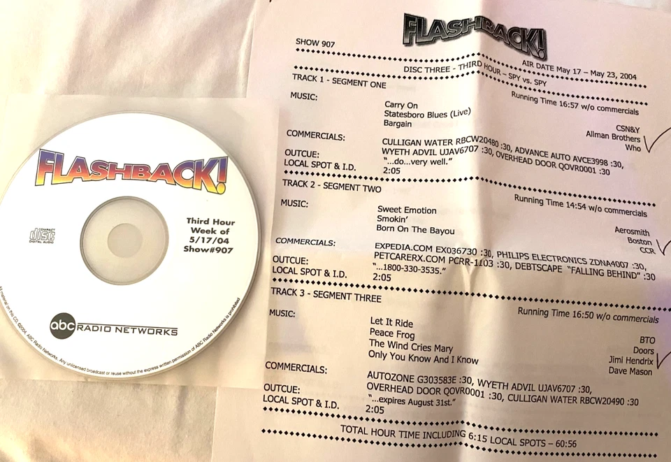 5/17/04 BILL ST JAMES FLASHBACK SALUTES SPY VS SPY (1 HR); DAVE MASON, AEROSMITH Foto 1 de 1