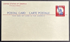 US 1956 UX45 Unused Mint International Postal Card Liberty 4c - Picture 1 of 2