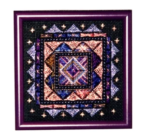 COSMIC DREAM Embroidery Sampler Pattern by Y-Knot Designs, Kreinik included - Picture 1 of 3
