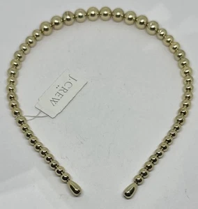 J Crew Haar dünn goldfarben Metall Perlen Stirnband Neu mit Etikett - Bild 1 von 3
