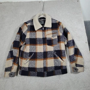 Levi's Men's Size Medium M Wool Blend Depot Jacket Plaid Full Zip Coat Jacket - Picture 1 of 9