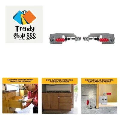 Abrazaderas delanteras de cajón derecha e izquierda para fácil alineación Foto 1 de 4