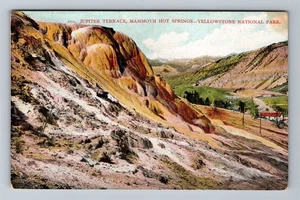 Yellowstone Park WY-Wyoming, Jupiter Terrace, Hot Springs Vintage Postcard - Picture 1 of 2