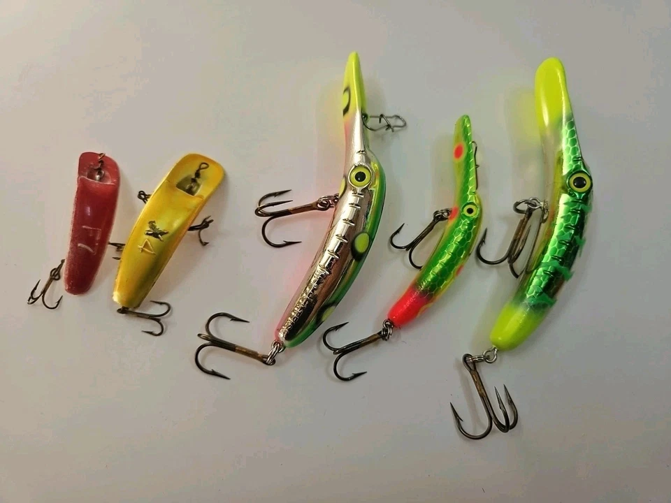 (LOTE DE 5) Señuelos Flatfish M2, Maggie Foto 1 de 1